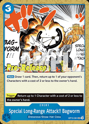 Special Long-Range Attack!! Bagworm (OP10-061) - Promos: Royal Blood (Uncommon) [OP10P-061]