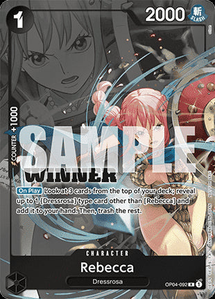Rebecca (OP04-092) (V.2) - Unnumbered Promos (Rare) [UP-OP04-092]