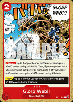 Glorp Web!! (OP11-019) - A Fist of Divine Speed (Common) [OP11-019]