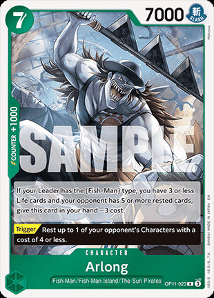 Arlong (OP11-023) (V.1) - A Fist of Divine Speed (Rare) [OP11-023]