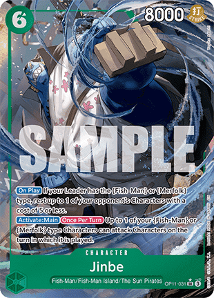 Jinbe (OP11-031) (V.2) - A Fist of Divine Speed (Alternate Art) [OP11-031]