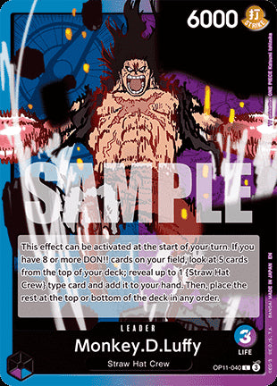 Monkey.D.Luffy (OP11-040) (V.1) - A Fist of Divine Speed (Leader) [OP11-040]