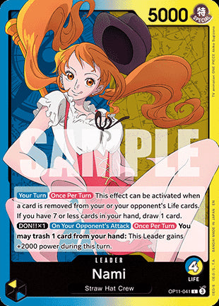 Nami (OP11-041) (V.1) - A Fist of Divine Speed (Leader) [OP11-041]