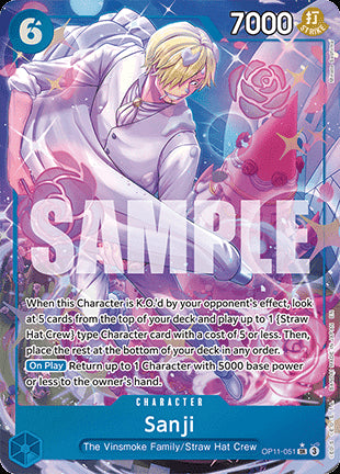 Sanji (OP11-051) (V.2) - A Fist of Divine Speed (Alternate Art) [OP11-051]