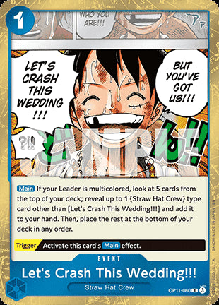 Let's Crash This Wedding!!! (OP11-060) - A Fist of Divine Speed (Rare) [OP11-060]