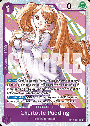Charlotte Pudding (OP11-070) (V.1) - A Fist of Divine Speed (Super Rare) [OP11-070]