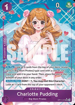Charlotte Pudding (OP11-070) (V.2) - A Fist of Divine Speed (Alternate Art) [OP11-070]