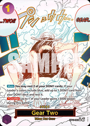 Gear Two (OP11-080) (V.2) - A Fist of Divine Speed (Alternate Art) [OP11-080]