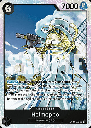 Helmeppo (OP11-092) (V.1) - A Fist of Divine Speed (Super Rare) [OP11-092]