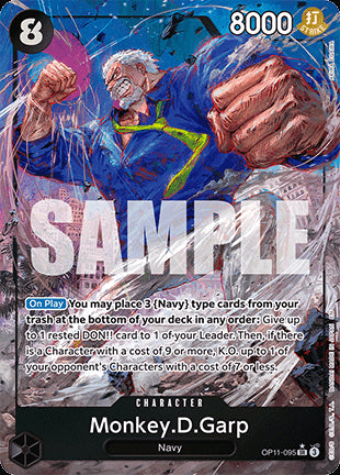 Monkey.D.Garp (OP11-095) (V.2) - A Fist of Divine Speed (Alternate Art) [OP11-095]