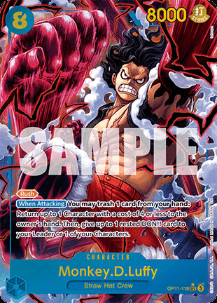 Monkey.D.Luffy (OP11-118) (V.2) - A Fist of Divine Speed (Alternate Art) [OP11-118]
