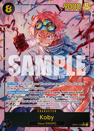Koby (OP11-119) (V.2) - A Fist of Divine Speed (Alternate Art) [OP11-119]