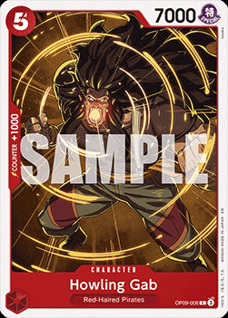 Howling Gab (OP09-006) - Starter Deck: Red Shanks (Common) [ST-23-OP09-001]