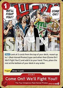 Come On!! We'll Fight You!! (OP09-020) - Starter Deck: Red Shanks (Rare) [ST-23-OP09-020]