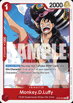 Monkey.D.Luffy (ST23-004) - Starter Deck: Red Shanks (Common) [ST-23-004]