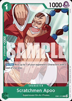 Scratchmen Apoo (EB01-015) - Starter Deck: Green Jewelry Bonney (Rare) [ST-24-EB01-015]