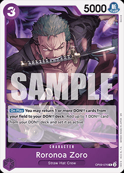 Roronoa Zoro (OP09-076) - Starter Deck: Purple Black Monkey.D.Luffy (Rare) [ST-26-OP09-076]