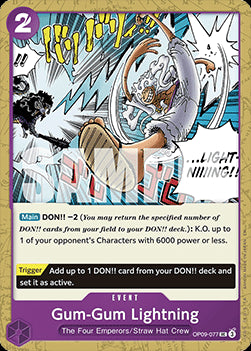 Gum-Gum Lightning (OP09-077) - Starter Deck: Purple Black Monkey.D.Luffy (Uncommon) [ST-26-OP09-077]