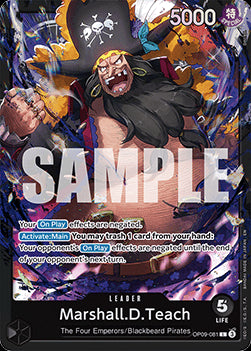 Marshall.D.Teach (OP09-081) - Starter Deck: Black Marshall.D.Teach (Leader) [ST-27-OP09-081]