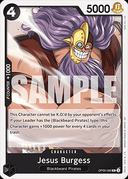 Jesus Burgess (OP09-086) - Starter Deck: Black Marshall.D.Teach (Rare) [ST-27-OP09-083]