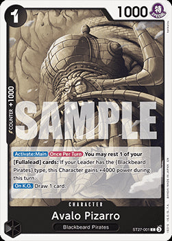 Avalo Pizarro (ST27-001) - Starter Deck: Black Marshall.D.Teach (Common) [ST-27-001]