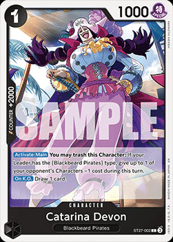 Catarina Devon (ST27-002) - Starter Deck: Black Marshall.D.Teach (Common) [ST-27-002]