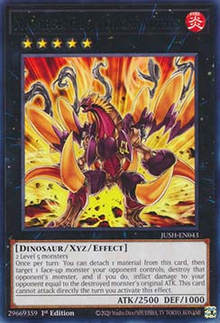 Number 61: Volcasaurus - Justice Hunters (Rare) [JUSH-043]