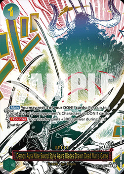 Demon Aura Nine Sword Style Asura Blades Drawn Dead Man's Game (OP12-037) (V.2) - Legacy of the Master (Alternate Art) [OP12-037]