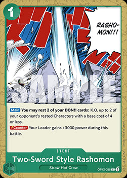 Two-Sword Style Rashomon (OP12-038) - Legacy of the Master (Common) [OP12-038]