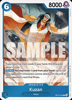 Kuzan (OP12-043) (V.1) - Legacy of the Master (Rare) [OP12-043]