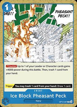 Ice Block Pheasant Peck (OP12-057) - Legacy of the Master (Common) [OP12-057]