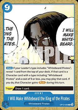 I Will Make Whitebeard the King of the Pirates (OP12-058) - Legacy of the Master (Common) [OP12-058]