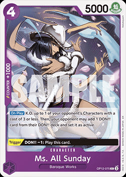 Ms. All Sunday (OP12-075) - Legacy of the Master (Common) [OP12-075]