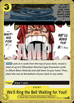 We'll Ring the Bell Waiting for You!! (OP12-116) - Legacy of the Master (Common) [OP12-116]