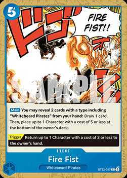 Fire Fist (ST22-017) - Starter Deck: EX Ace & Newgate (Common) [ST-22-017]