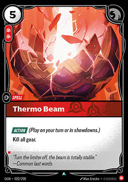 Thermo Beam - Origins (Uncommon) [OGN-022]
