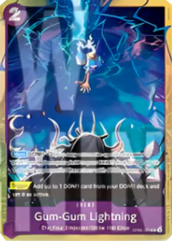 Gum-Gum Lightning (OP09-077) (V.1) - Unnumbered Promos (Uncommon) [UP-OP09-077]