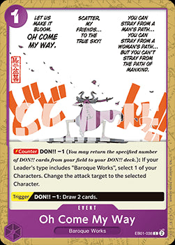 Oh Come My Way (EB01-038) (V.1) - The Best Vol.2 (Common) [PRB02-EB01-038]