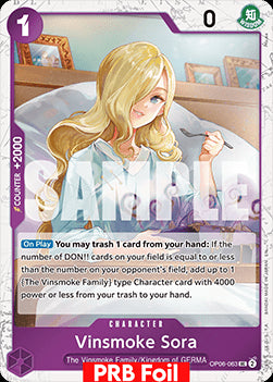 Vinsmoke Sora (OP06-063) (V.2) - The Best Vol.2 (Uncommon) [PRB02-OP06-063]