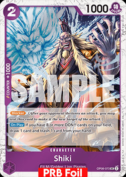 Shiki (OP06-073) (V.2) - The Best Vol.2 (Uncommon) [PRB02-OP06-073]