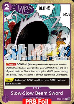 Slow-Slow Beam Sword (OP07-076) (V.2) - The Best Vol.2 (Common) [PRB02-OP07-076]