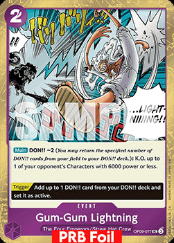Gum-Gum Lightning (OP09-077) (V.2) - The Best Vol.2 (Uncommon) [PRB02-OP09-077]