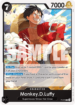 Monkey.D.Luffy (P-075) (V.1) - The Best Vol.2 (Promo) [PRB02-P-075]