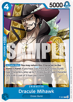 Dracule Mihawk (P-081) (V.1) - The Best Vol.2 (Promo) [PRB02-P-081]