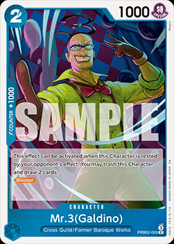 Mr.3(Galdino) (PRB02-009) (V.1) - The Best Vol.2 (Rare) [PRB02-009]