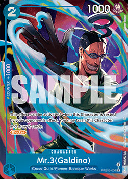 Mr.3(Galdino) (PRB02-009) (V.2) - The Best Vol.2 (Alternate Art) [PRB02-009]