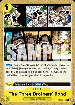 The Three Brothers' Bond (ST13-019) (V.1) - The Best Vol.2 (Common) [PRB02-ST13-019]