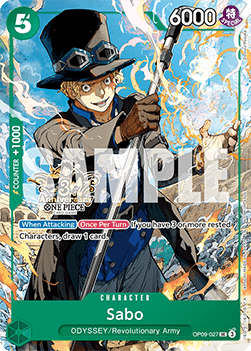 Sabo (OP09-027) (V.1) - Unnumbered Promos (Uncommon) [UP-OP09-027]