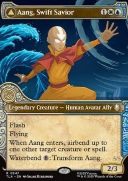 Aang, Swift Savior // Aang and La, Ocean's Fury (V.2) - Avatar: The Last Airbender: Extras (Rare) [XTLA-347]