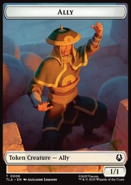 Ally Token (W 1/1) // Bear Token (G 4/4) - Magic: The Gathering | Avatar: The Last Airbender: Tokens (Token) [TTLA-T 6/12]